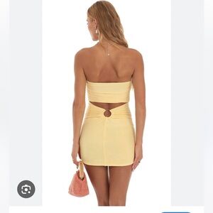 Lucy in the Sky Yellow Mini Dress